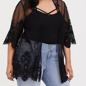 Torrid skull kimono NWOT size 1/2